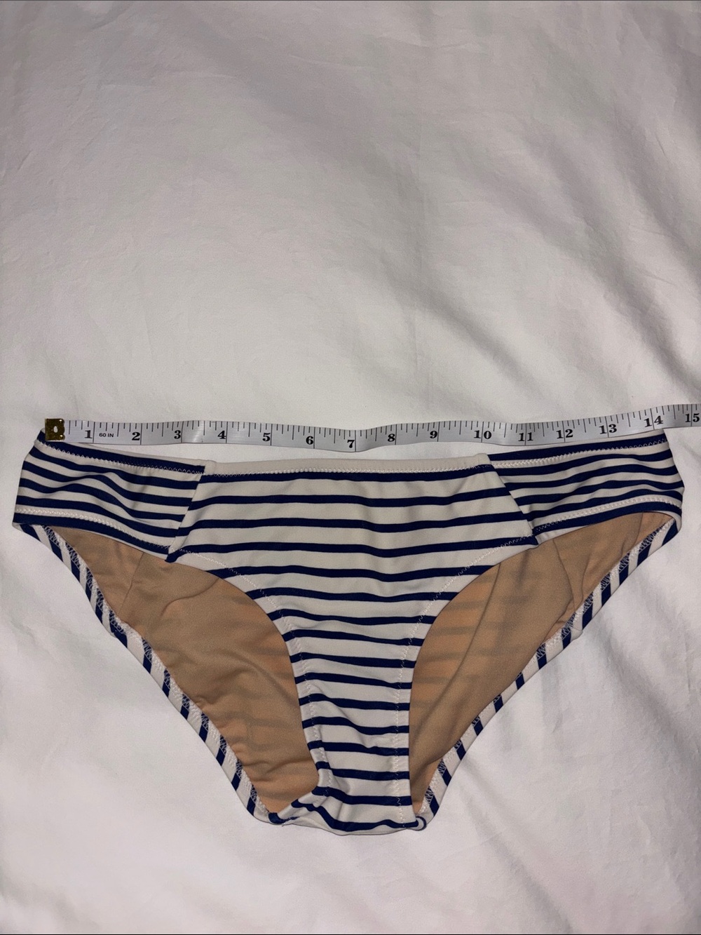 J. Crew Surf Hipster Bikini Bottom Baroque Blue/Ivory Size Small